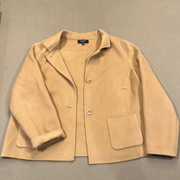 Talbots Camel Color Fleece Coat - Picture 1 of 6